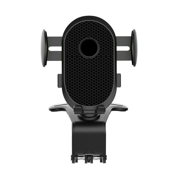 Car Dashboard Chuck Navigation Bracket Parking Number Plate (Black)