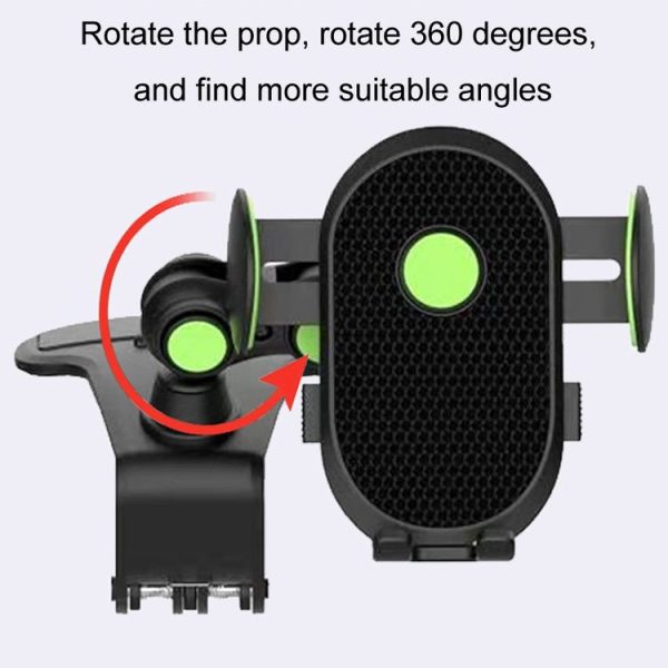 Car Dashboard Chuck Navigation Bracket Parking Number Plate (Black) - Image 3