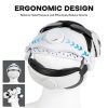 DEVASO VR Glasses Retractable Adjustable Headband Accessories For Meta Quest 3S / Meta Quest 3 / Meta Quest 2 / Meta Quest Pro / Pico 4 / Pico 4 Pro (White) - Image 4