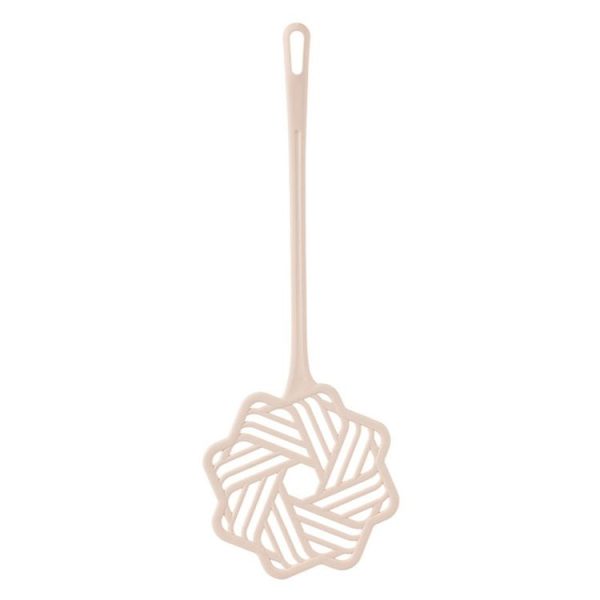 Quilt Cleaning Duvet Fluffing Pat Plastic Quilt Pat Faux Rattan Household Quilt Mite Dusting Duster (Coffee Pink)