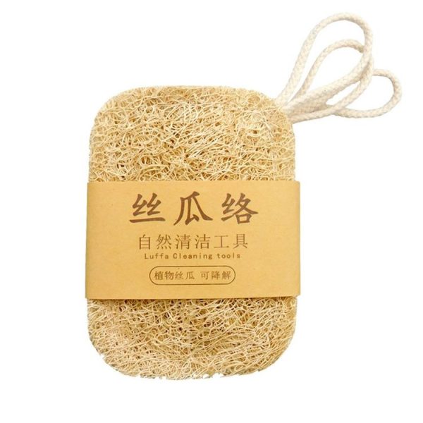 Natural Loofah Dishwashing Brush Dishwashing Tool Loofah Rag Brush, Style: Soft Square (Cowhide Paper)
