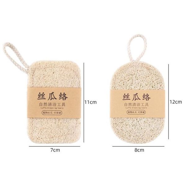 Natural Loofah Dishwashing Brush Dishwashing Tool Loofah Rag Brush, Style: Soft Square (Cowhide Paper) - Image 4
