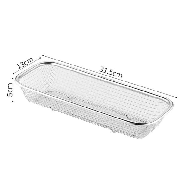 Kitchen Sterilization Cabinet Cutlery Organizer Household Stainless Steel Drainage Tray, Model: Line Chopsticks Basket - Image 2