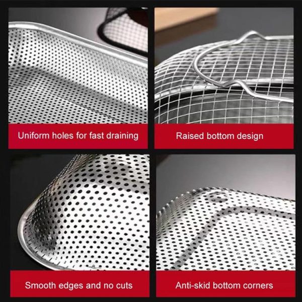 Kitchen Sterilization Cabinet Cutlery Organizer Household Stainless Steel Drainage Tray, Model: Line Chopsticks Basket - Image 8