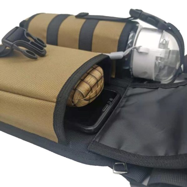 Wear-resistant Waterproof Single-shoulder Cross-body Water Bottle Bag Outdoor Travel Backpack (Green) - Image 4