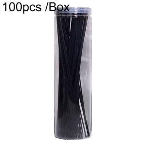 100pcs / Box 3mmx20cm Rattan Aromatherapy Stick Floral Water Diffuser Hotel Deodorizing Diffuser Stick (Black)