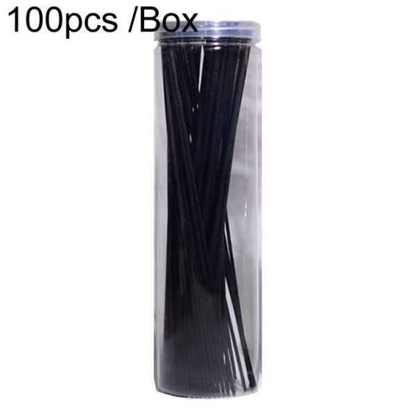 100pcs / Box 3mmx20cm Rattan Aromatherapy Stick Floral Water Diffuser Hotel Deodorizing Diffuser Stick (Black)