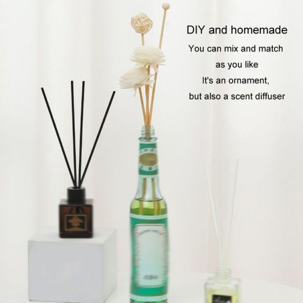 100pcs / Box 3mmx20cm Rattan Aromatherapy Stick Floral Water Diffuser Hotel Deodorizing Diffuser Stick (Black) - Image 4
