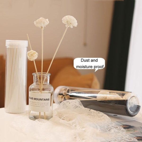 100pcs / Box 3mmx20cm Rattan Aromatherapy Stick Floral Water Diffuser Hotel Deodorizing Diffuser Stick (Black) - Image 8
