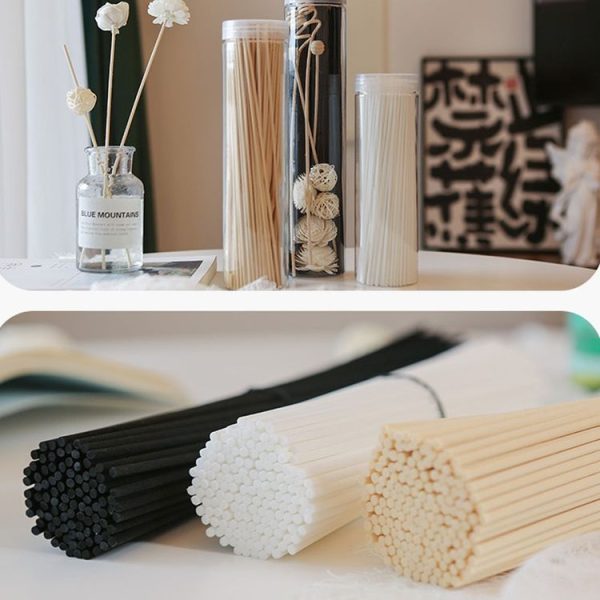 100pcs / Box 3mmx20cm Rattan Aromatherapy Stick Floral Water Diffuser Hotel Deodorizing Diffuser Stick (Black) - Image 9