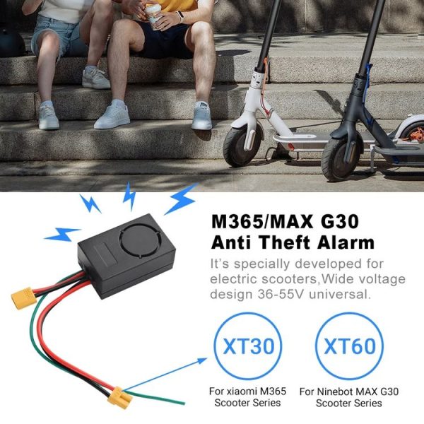 Xiaomi M365 Electric Scooter 36-55V Anti-Theft Alarm Detector + 2 Remote Controller - Image 3