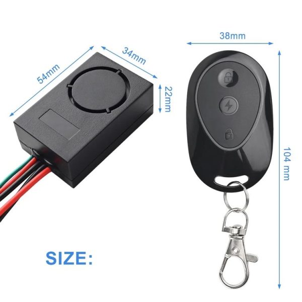Xiaomi M365 Electric Scooter 36-55V Anti-Theft Alarm Detector + 2 Remote Controller - Image 6
