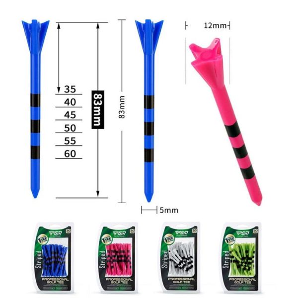 30pcs / Box PGM 83mm Golf Ball Tee Limit Scale Line Tee Ball Holder, Model: QT027-White - Image 2