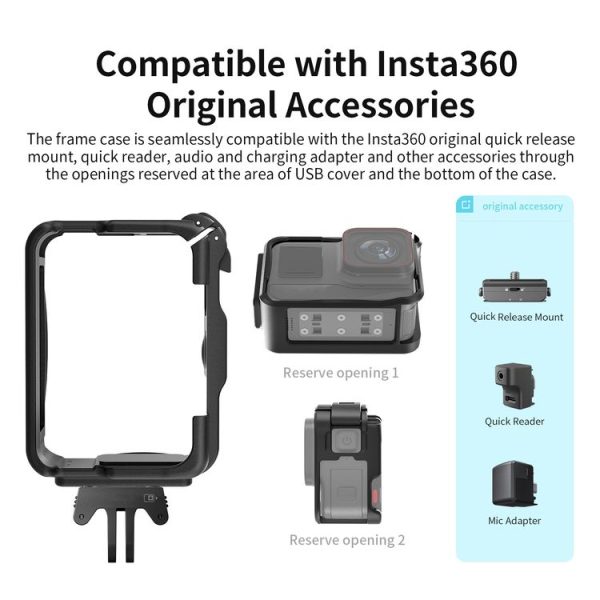Insta360 Ace / Ace Pro aMagisn Rabbit Cage Border Sports Camera Accessories - Image 8