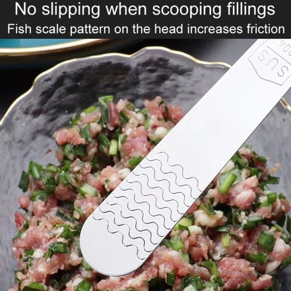 10pcs Thickened Stainless Steel Stirring Spoon Kitchen Dumpling Multifunctional Mixing Tool - Image 7