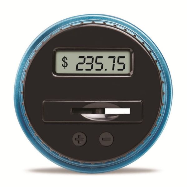 Digital Display Counting Piggy Bank With Lock, Currency: EUR - Image 3