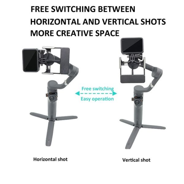 Universal Phone Gimbal to Sports Camera Adapter For DJI OSMO 6 / 5 / 4 / 3 to Gopro DJI Action 4 (Black) - Image 5