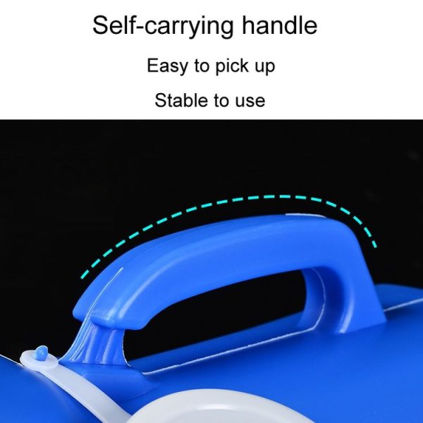 Household Mens Urinal 1200ml Plastic Potty With Lid And Smooth Mouth Urinal (Blue) - Image 3