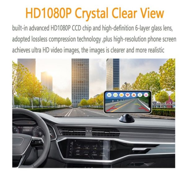 2 In 1 1080P 5G WIFI Wireless Car Reversing Rear Vision Night Vision Camera (LP-1080P) - Image 5