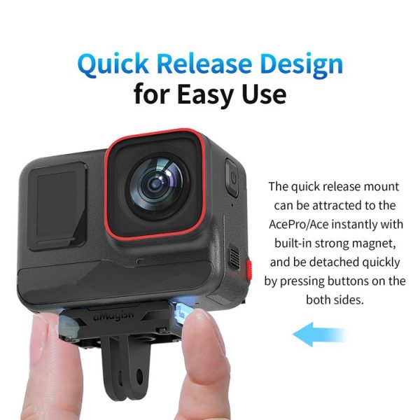Insta360 Ace / Ace Pro aMagisn Magnetic Quick Release Plastic Accessories Sports Camera Accessories - Image 5