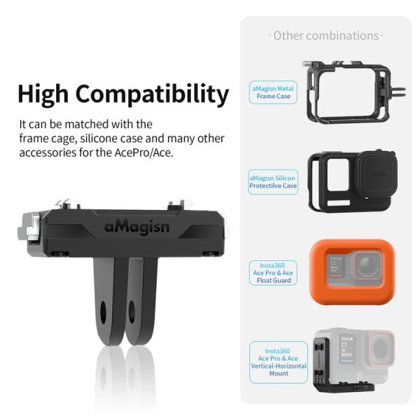 Insta360 Ace / Ace Pro aMagisn Magnetic Quick Release Plastic Accessories Sports Camera Accessories - Image 6