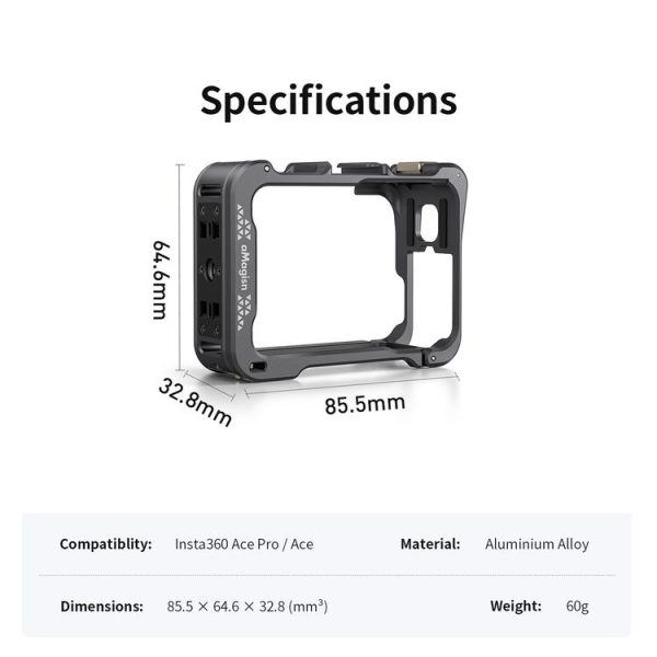 Insta360 Ace / Ace Pro aMagisn Quick Disassembly Metal Rabbit Cage Border Accessories - Image 4