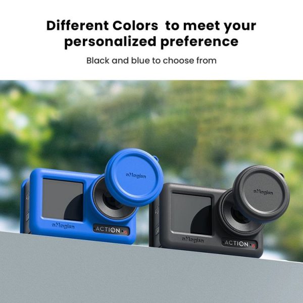 DJI Osmo Action 4 / 3 aMagisn Silicone Protection Case Camera Protection Accessories (Black) - Image 12