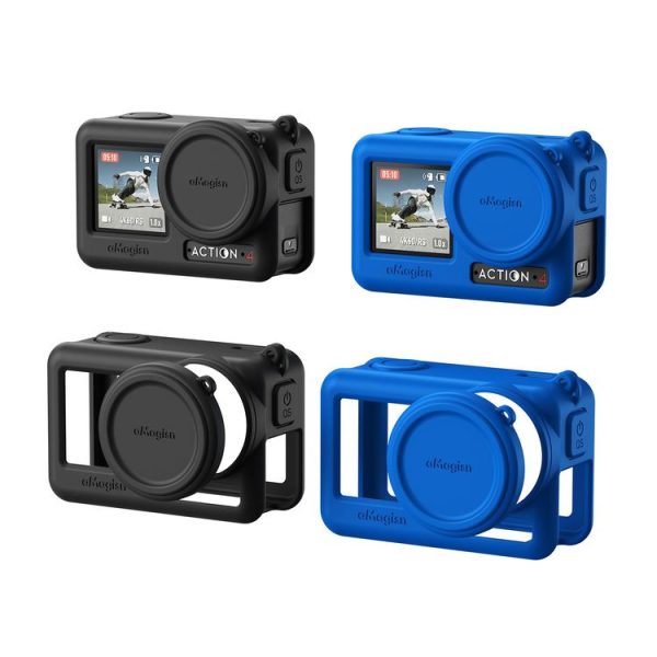 DJI Osmo Action 4 / 3 aMagisn Silicone Protection Case Camera Protection Accessories (Black) - Image 2