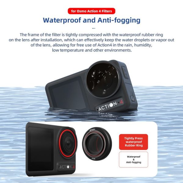DJI Osmo Action 4 AMagisn Waterproof Filter Sports Camera Accessories, Style: UV - Image 11