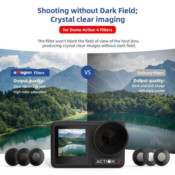 DJI Osmo Action 4 AMagisn Waterproof Filter Sports Camera Accessories, Style: UV - Image 13