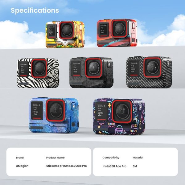 Insta360 Ace Pro aMagisn Body Sticker Sports Camera Accessories (Painting) - Image 4