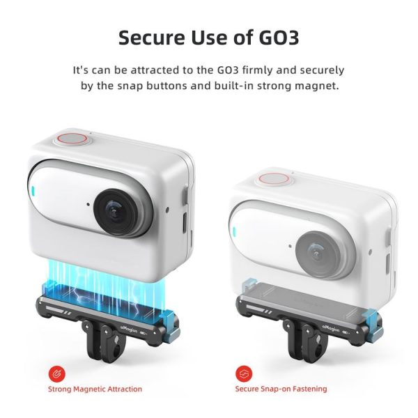 Insta360 GO 3 / 3S aMagisn Magnetic Fast Disassembly Bottom Seat Bracket Sports Camera Accessories - Image 6