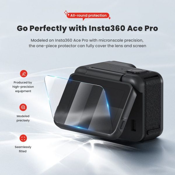 Insta360 Ace Pro aMagisn Tempered Protective Film Sports Camera Accessories, Specification: 1set - Image 5