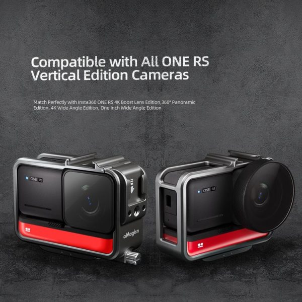 Insta360 ONE RS Series aMagisn Sports Camera Metal Rabbit Cage Cold Shoe Extended Protective Frame - Image 2