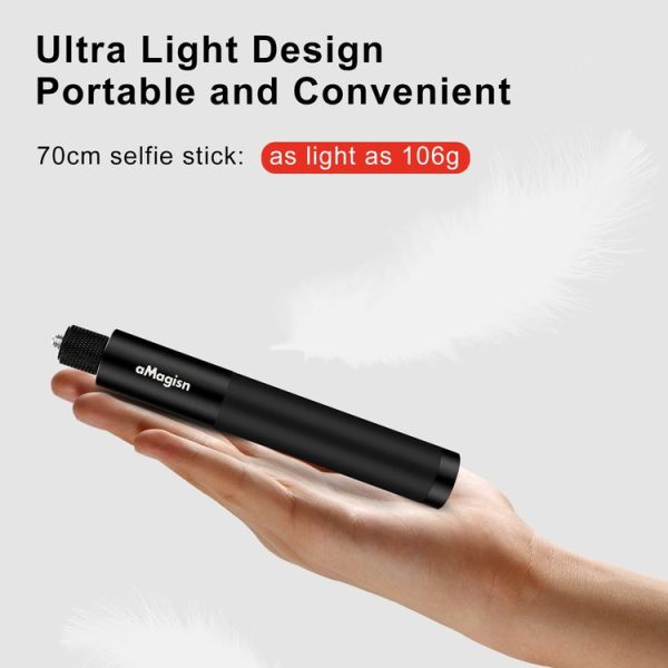 AMagisn 70cm Invisible Straight Pull Selfie Stick Sports Camera Accessories, Specification: Single Rod - Image 7