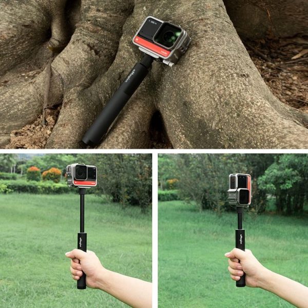 AMagisn 70cm Invisible Straight Pull Selfie Stick Sports Camera Accessories, Specification: Single Rod - Image 9