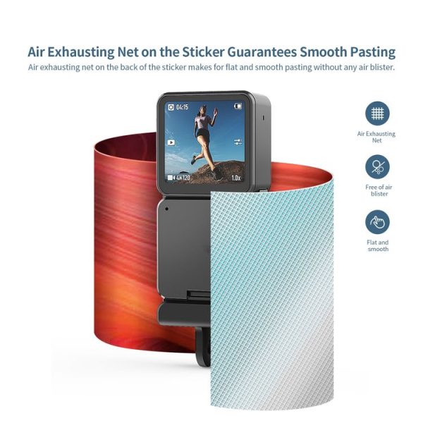DJI Action 2 aMagisn Body Protection Paper Scratch-Resistant Film Accessories, Style: Dual-screen Model Colorful Painting 2 - Image 5