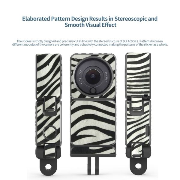 DJI Action 2 aMagisn Body Protection Paper Scratch-Resistant Film Accessories, Style: Dual-screen Model Colorful Painting 2 - Image 6