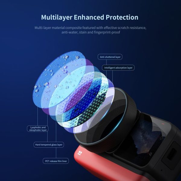 Insta360 One RS / R Host 1set aMagisn Tempered Film Screen Protector - Image 5