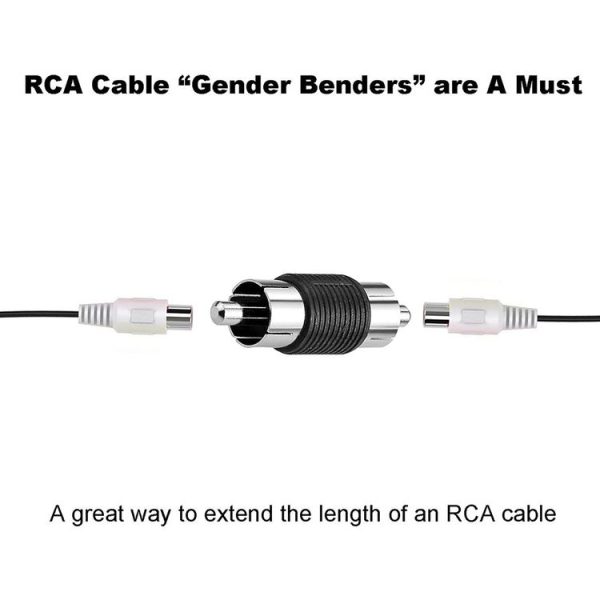 10pcs RCA Lotus Head Straight-through Male Monitoring Audio Adapter AV Butt Joint (Male to Male) - Image 5