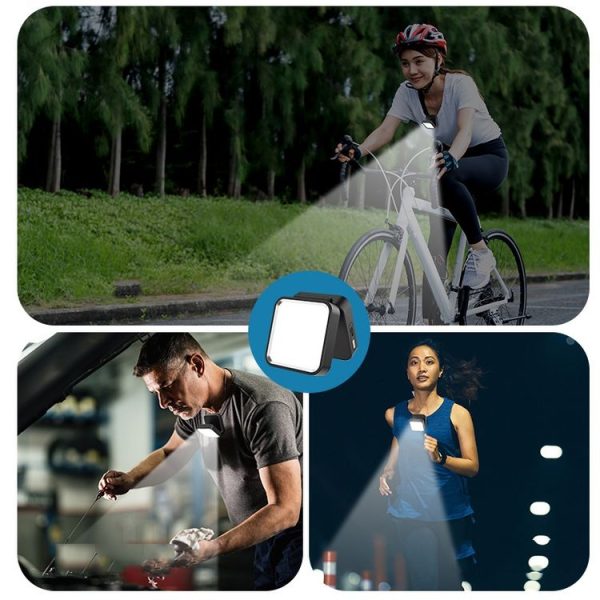 Camping Cycling Lavalier Lamp Night Fishing Light Three-Color Temperature Reading Lamp (Black) - Image 10