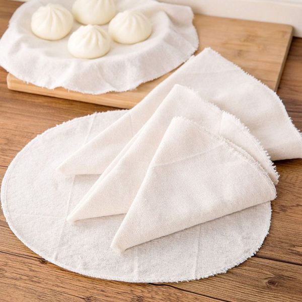 10pcs / Pack 28cm Thickened Non-stick Steamer Cloth Buns Cotton Gauze Matting Cloth (Sizing) - Image 4