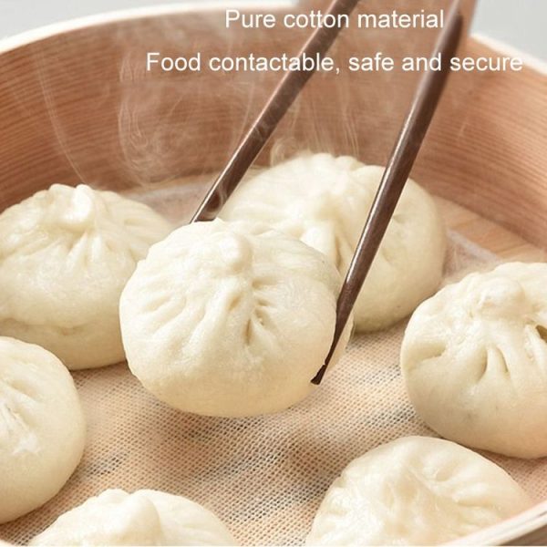 10pcs / Pack 28cm Thickened Non-stick Steamer Cloth Buns Cotton Gauze Matting Cloth (Sizing) - Image 6