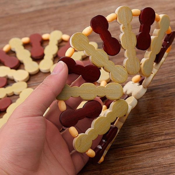 Bamboo Dining Table Insulation Pad Heatproof Coasters Anti-Scald Pot Mat (16.5cm Round) - Image 4