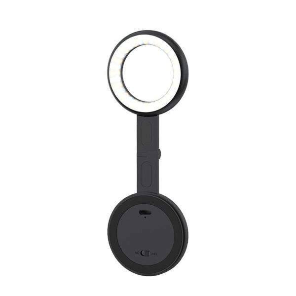 Cell Phone Magnetic Fill Light Portable Photo Pocket Lamp (Black)