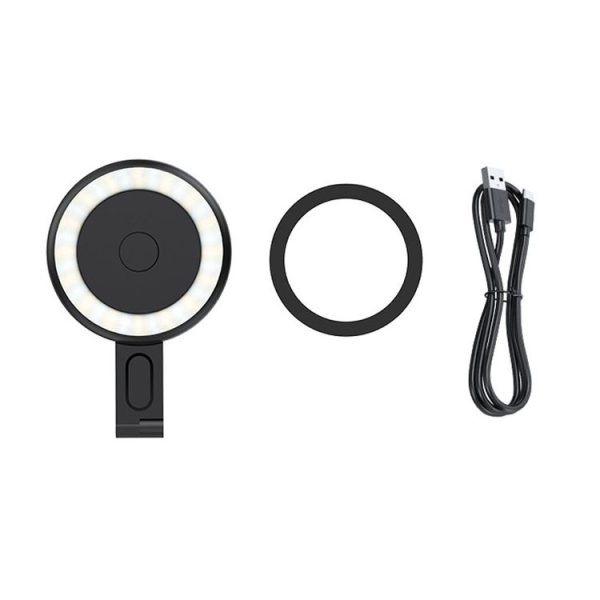 Cell Phone Magnetic Fill Light Portable Photo Pocket Lamp (Black) - Image 5