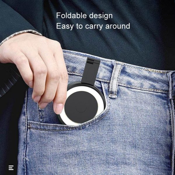 Cell Phone Magnetic Fill Light Portable Photo Pocket Lamp (Black) - Image 9