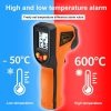 NJTY Digital Display High-Precision Infrared Thermometer For Bakery Kitchen Industry, Spec: T400 - Image 8