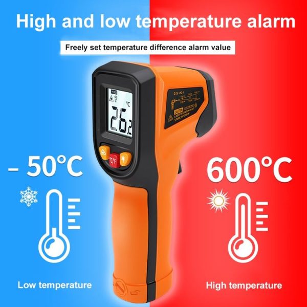 NJTY Digital Display High-Precision Infrared Thermometer For Bakery Kitchen Industry, Spec: T400 - Image 8
