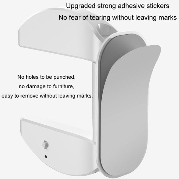 Door Stopper Living Alone Anti Burglary Door Stopper No Hole Child Safety Lock Blocker (White) - Image 5